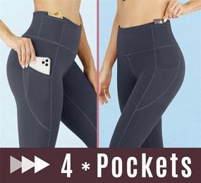img 1 attached to IUGA High Waisted Yoga Pants for Women with Pockets - Perfect Workout Leggings