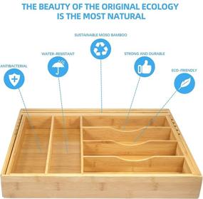img 2 attached to Foonii Organizer Expandable Multifunctional Silverware