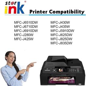 img 3 attached to st@r ink Compatible Ink Cartridge Replacement for Brother LC75 LC71 LC79 XL - Works with MFC-J430W J625DW J435W J825DW J835DW J425W J280W J6710DW J5910DW J6910DW J6510DW Printer - 25-Pack