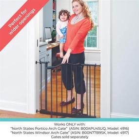 img 1 attached to 🔍 Expand and Customize Your Portico Arch Gate: Toddleroo by North States 5 Bar Extension - Easily Adjust and Extend, No Tools Needed! (Matte Bronze)