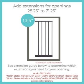 img 3 attached to 🔍 Expand and Customize Your Portico Arch Gate: Toddleroo by North States 5 Bar Extension - Easily Adjust and Extend, No Tools Needed! (Matte Bronze)