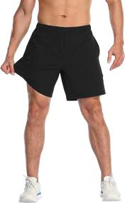 img 3 attached to 🩳 Premium LRD Men's Athletic Workout Shorts: 7-inch Inseam & Compression Liner for Enhanced Performance