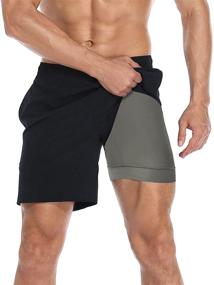 img 4 attached to 🩳 Premium LRD Men's Athletic Workout Shorts: 7-inch Inseam & Compression Liner for Enhanced Performance