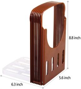 img 1 attached to 🍞 Homemade Bread Slicer Guide: Adjustable & Foldable Hand Loaf Cakes Cutter with 4 Slice Thicknesses