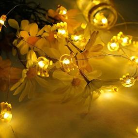 img 1 attached to Waterproof Battery/USB Powered 8 Modes LED Fairy String Lights with Remote Control - Ideal for Wedding, Party, Festival, Indoor, Outdoor (Banana)