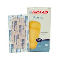 🩹 american white cross - 261846 first aid plastic adhesive bandages: latex free, x-large strips, 2" x 4" - 50 per box логотип