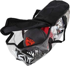 img 2 attached to 🧢 Clear Cap Storage Case for Baseball Caps, Holds up to 24 Caps, 23" x 6" x 8", Clear Plastic with Black Handles, Zipper Closure for Dust and Dirt Protection at Trenton Gifts