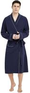 🛀 ultimate comfort: u2skiin mens lightweight cotton bathrobe for unmatched relaxation logo