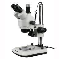 🔬 upgraded 7x-45x dual lit 6w led trinocular stereo zoom microscope (smdg-2t-6wb) with enhanced seo logo