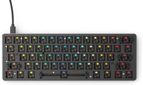 img 4 attached to 🎮 Glorious GMMK Modular Mechanical Gaming Keyboard - Barebone Edition: Compact 60% Size With DIY Assembly, RGB LED Backlit & Hot Swap Switches