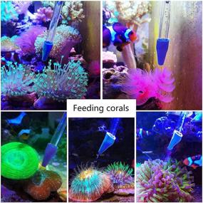 img 2 attached to 🐠 Aquarium Choice Coral Feeder and Tweezers Bundle: Long Syringe Tube Liquid Fertilizer Feeder for SPS HPS Marine Reef Coral, Fish Excreta Cleaner - 2 Units of Each!