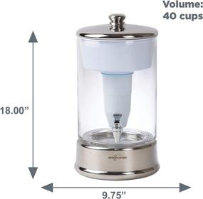 img 3 attached to 💧 ZeroWater ZBD-040-1: NSF Certified 40 Cup Glass Water Filter Dispenser - Reduce Lead, Heavy Metals, PFOA/PFOS