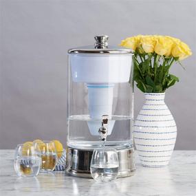 img 2 attached to 💧 ZeroWater ZBD-040-1: NSF Certified 40 Cup Glass Water Filter Dispenser - Reduce Lead, Heavy Metals, PFOA/PFOS