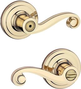 img 4 attached to 🛁 Enhance Cleanliness and Style with Lido Bed/Bath Lever's Microban Antimicrobial Protection in Polished Brass