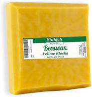 🌼 premium stakich yellow beeswax block - pure and triple filtered - large 5 pound size logo