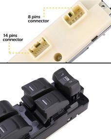 img 2 attached to 25779767 OEM Driver Side Power Window Master Switch for Colorado and Canyon 2004-2012, Hummer H3 2006-2010, H3T 2009-2010 with White Backlight - Premium Replacement