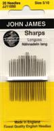 🧵 colonial needle sharps hand needles: size 5/10 - pack of 20 logo