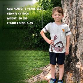 img 3 attached to 👕 Little Bitty Summer Cotton: Trendy Boys' Clothing for a Cool and Comfy Summer