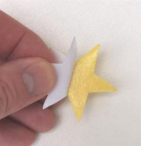 img 2 attached to 🌟 Enchanting 1.5 Inch Yellow Felt Star Stickers for Playful Decor - Playfully Ever After