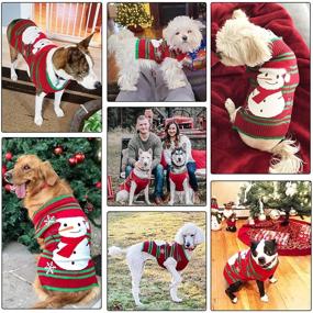 img 3 attached to Festive and Fun: PETCARE Christmas Dog Sweater Vest - Cute & Ugly Xmas Costume for Small to Large Dogs & Cats - Keep Your Pet Warm this Winter with a Holiday-themed Pet Sweater Outfit!