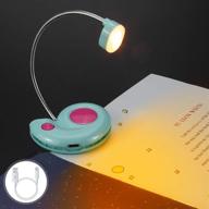 📘 hongut kids rechargeable amber book light-clip on led reading light, blue light blocking, 2 lighting modes, bookmark light for bedtime reading-best product for bookworms, kids reading lights-blue логотип