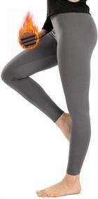 img 4 attached to Subuteay Thermal Underwear Compression Leggings