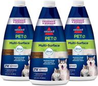 🧼 bissell multi-surface pet floor cleaning formula - pack of 3, green logo