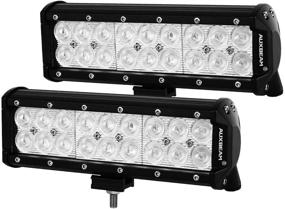 img 4 attached to Auxbeam 9 inch 54W LED Light Bar, Pack of 2 Light Pods, Off-Road Driving Lights for Pickup, Car, SUV, Truck with Mounting Brackets