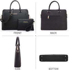 img 3 attached to Dasein Leather Handbags Shoulder Satchel Women's Handbags & Wallets in Totes