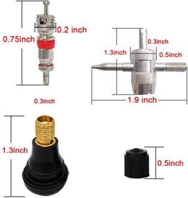 img 1 attached to 🔧 Эффективный набор инструментов для установки и удаления штоков вентиля для шин: инструмент Topus для снятия и установки, штоки TR412 для установки "на щелчок", клапанные сердцевины и инструмент с четырьмя ключами (19 PS)
