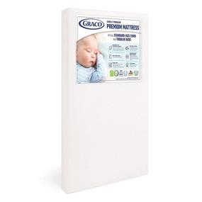 img 4 attached to 🛏️ Graco Premium Foam Crib & Toddler Mattress – 2021 Edition: GREENGUARD Gold & CertiPUR-US Certified, Machine Washable, Breathable, Water-Resistant Cover, Ideal Firmness for Infants
