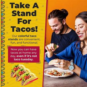 img 3 attached to 🌮 Vibrant Taco Holder Set - Optimize Your Searchability!