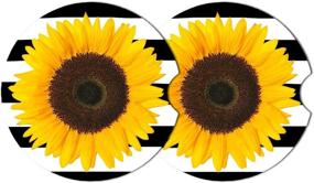 img 4 attached to 🌻 Getfitsoo Absorbent Sunflower Coasters for Maximum Absorption