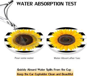 img 2 attached to 🌻 Getfitsoo Absorbent Sunflower Coasters for Maximum Absorption