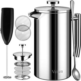 img 4 attached to Кофеварка Veken French Press Coffee Tea Maker 34Oz