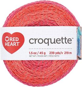 img 2 attached to E887 9930 Croquette Crochet Thread Red