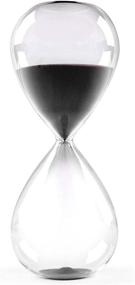 img 1 attached to ⏳ SWISSELITE Biloba Hourglass Sand Timer – Elegant Home & Office Decor (8Inch-30Mins Black Beauty)