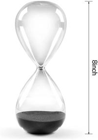 img 2 attached to ⏳ SWISSELITE Biloba Hourglass Sand Timer – Elegant Home & Office Decor (8Inch-30Mins Black Beauty)