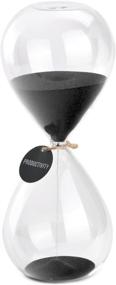 img 4 attached to ⏳ SWISSELITE Biloba Hourglass Sand Timer – Elegant Home & Office Decor (8Inch-30Mins Black Beauty)