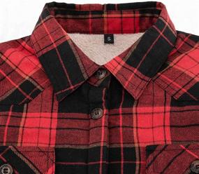 img 1 attached to 🧥 ThCreasa Womens Flannel Pockets Jackets: Comfortable Coats for Women's Clothing and Outerwear