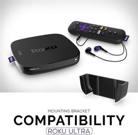 img 3 attached to 🔧 Brainwavz Roku Ultra Mount - VHB Tape, Screwless, No Tools, Wall & TV Holder - Easy Installation, Black (Not Compatible with 2020 Model)