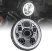 led headlight chrome finish compliant motorcycle logo