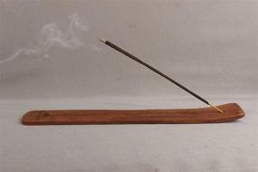 img 1 attached to Natural Bamboo Incense Holder for Sticks - Pack of 2 - 10 Inches Large Ash Catcher Sticks Burner