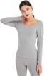 mcilia womens cotton neckline thermal women's clothing for lingerie, sleep & lounge logo