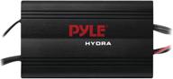🔊 pyle hydra marine amplifier - upgraded elite series 800 watt 4 channel micro amplifier - waterproof, gain control, rca stereo input, 3.5mm jack, mp3 & volume control (plmrmp3b) logo