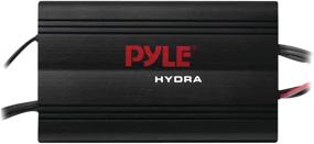img 4 attached to 🔊 Pyle Hydra Marine Amplifier - Upgraded Elite Series 800 Watt 4 Channel Micro Amplifier - Waterproof, GAIN Control, RCA Stereo Input, 3.5mm Jack, MP3 & Volume Control (PLMRMP3B)