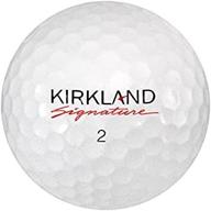 premium kirkland 50 signature - mint (aaaaa) grade - recycled (used) golf balls logo