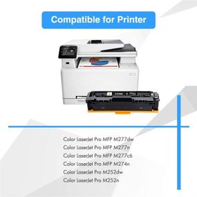 img 3 attached to 🖨️ TRUE IMAGE Compatible Toner Cartridge Replacement for HP 201X/201A - Color Laserjet Pro MFP M277dw/M252dw/M277n - Black, 2-Pack