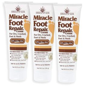 img 4 attached to Miracle Aloe Moisturizes Restores Diabetic Safe Foot, Hand & Nail Care for Foot & Hand Care