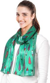 img 3 attached to 🎄 CBC Crown Christmas Tree-Themed Women's Scarves and Wraps - Festive Accessories for the Holiday Season